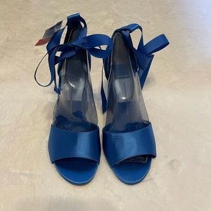 Women’s Satin Blue Heels
